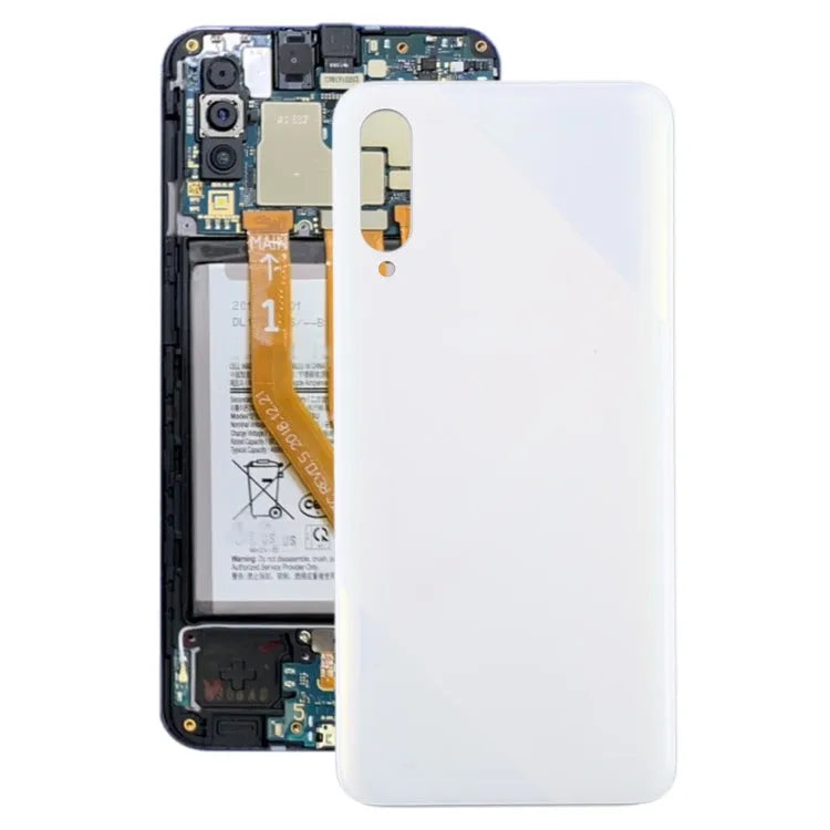 Voor Samsung Galaxy A50s Batterij Back Cover (Wit)