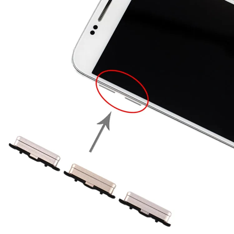 Voor Galaxy S6 10 Set zijtoetsen (goud)