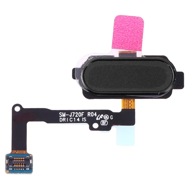 Voor Galaxy J7 Duo SM-J720F Vingerafdruksensor Flexkabel (zwart)