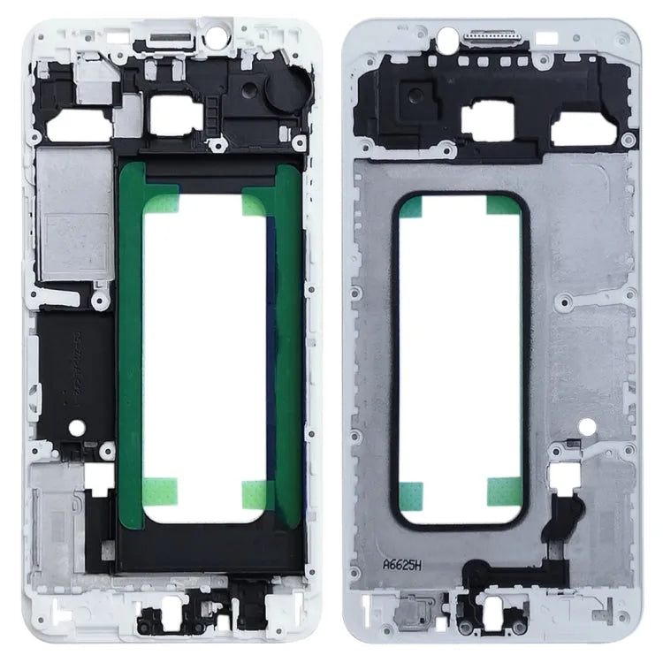 Voor Galaxy C5 Front Behuizing LCD Frame Bezel Plaat (Wit)