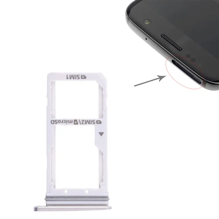 Voor Galaxy S7 2 SIM-kaartlade / Micro SD-kaartlade (goud)