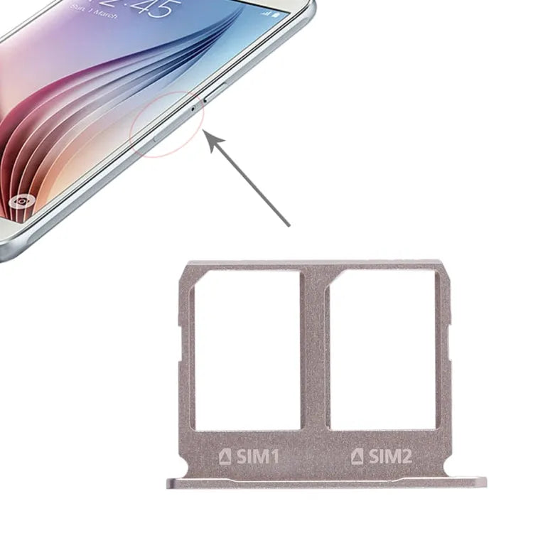 Voor Galaxy S6 2 simkaartlade (goud)