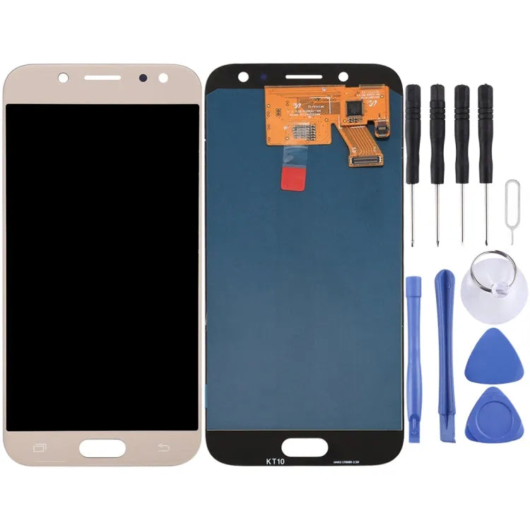 Origineel Super AMOLED LCD-scherm voor Galaxy J5 (2017)/J5 Pro 2017, J530F/DS, J530Y/DS met Digitizer Volledige Montage (Goud)