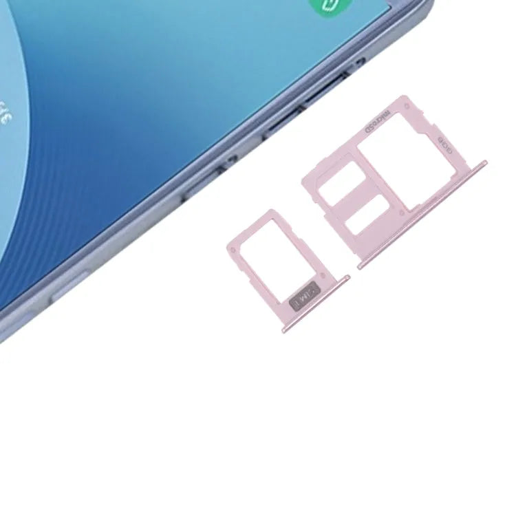 SIM-kaartlade + Micro SD-kaartlade voor Galaxy J3 (2017) Enkele SIM / J330 & J5 (2017) Enkele SIM / J530 & J7 (2017) Enkele SIM / J730 (roségoud)