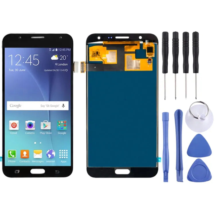 Lcd-scherm (TFT) + aanraakpaneel voor Galaxy J7 / J700, J700F, J700F / DS, J700H / DS, J700M, J700M / DS, J700T, J700P (zwart)