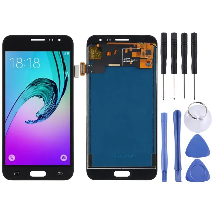 Lcd-scherm (TFT) + aanraakscherm voor Galaxy J3 (2016) / J320, J320FN, J320F, J320G, J320M, J320A, J320V, J320P (zwart)