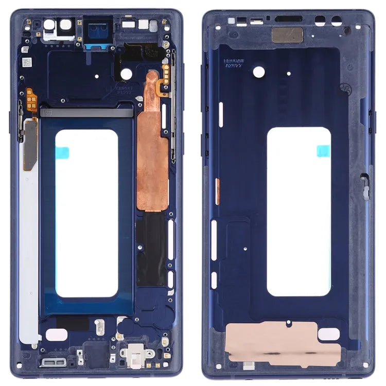 Voor Samsung Galaxy Note9 SM-N960F/DS, SM-N960U, SM-N9600/DS middenframe bezelplaat met zijtoetsen (blauw)