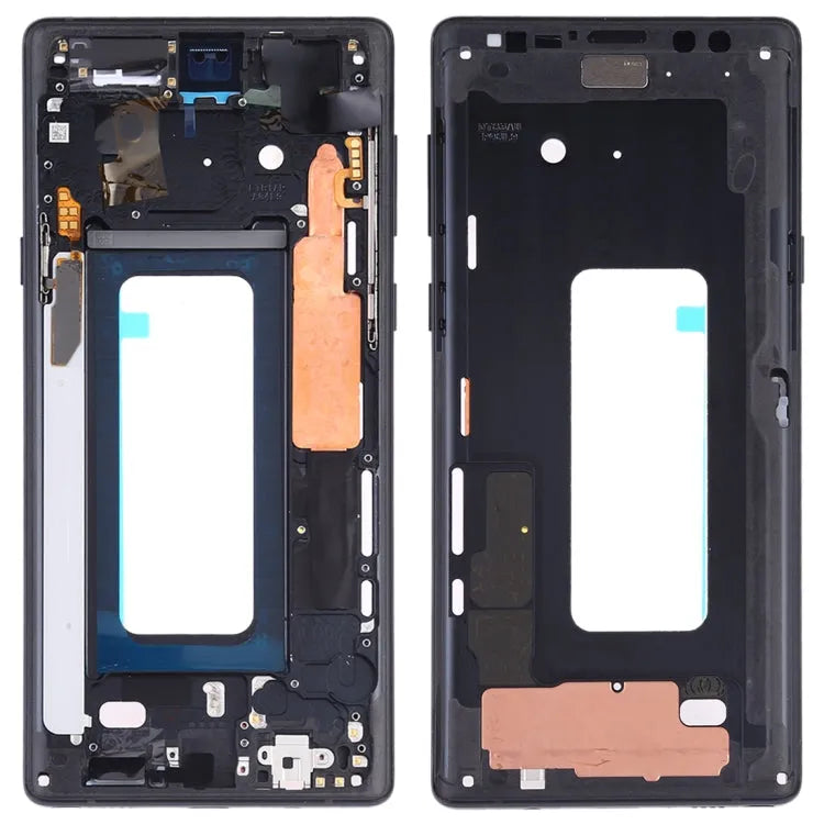 Voor Samsung Galaxy Note9 SM-N960F/DS, SM-N960U, SM-N9600/DS middenframe bezelplaat met zijtoetsen (zwart)