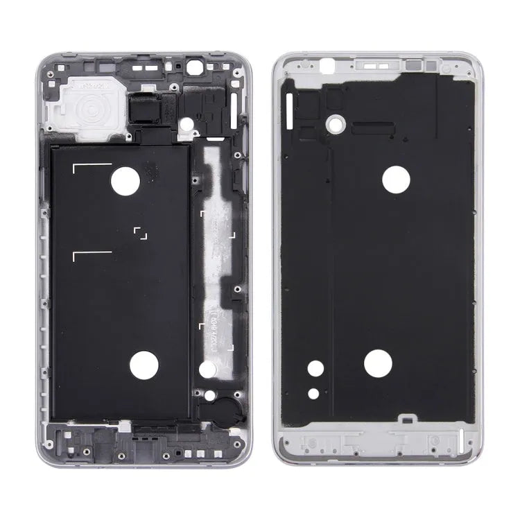 Voor Galaxy J7 (2016) / J710 Front Behuizing LCD Frame Bezel Plaat (Grijs)