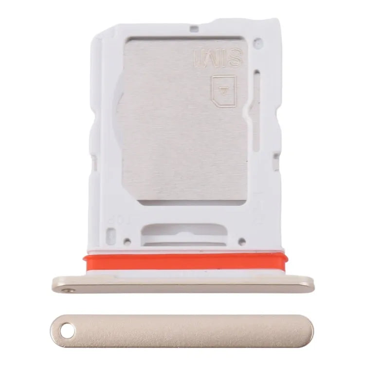 Voor Samsung Galaxy M55 SM-M556B Originele SIM-kaartlade + SIM-kaartlade / Micro SD-kaartlade (goud)