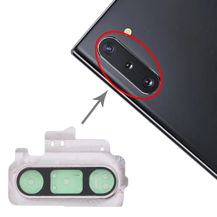 Voor Galaxy Note 10 10 stuks camera lensdop (zilver)