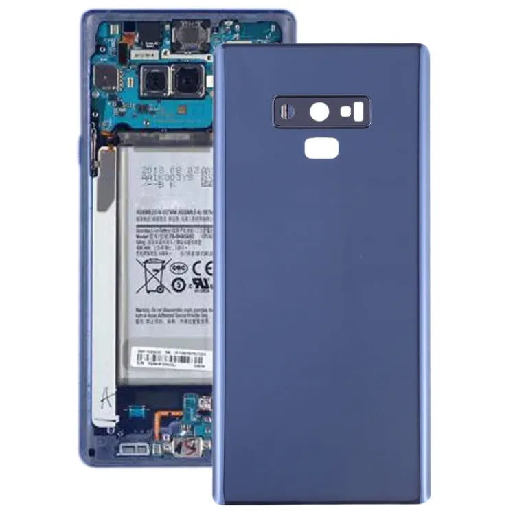 Batterijachterklep met cameralensframe voor Galaxy Note9 (blauw)
