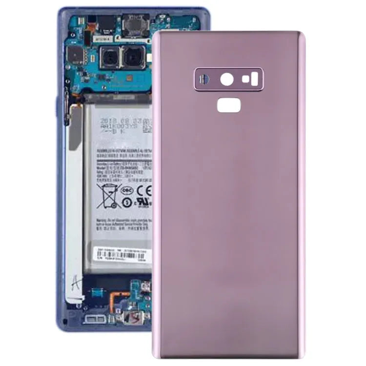 Batterijachterklep met cameralensframe voor Galaxy Note9 (paars)