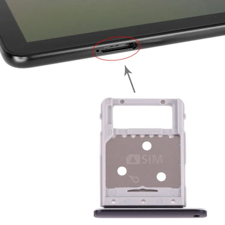 Voor Galaxy Tab S4 10.5 T835 SIM-kaartlade + Micro SD-kaartlade (zwart)