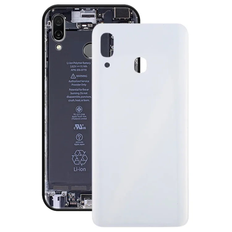 Voor Galaxy A30 SM-A305F/DS, A305FN/DS, A305G/DS, A305GN/DS batterij achterkant (wit)
