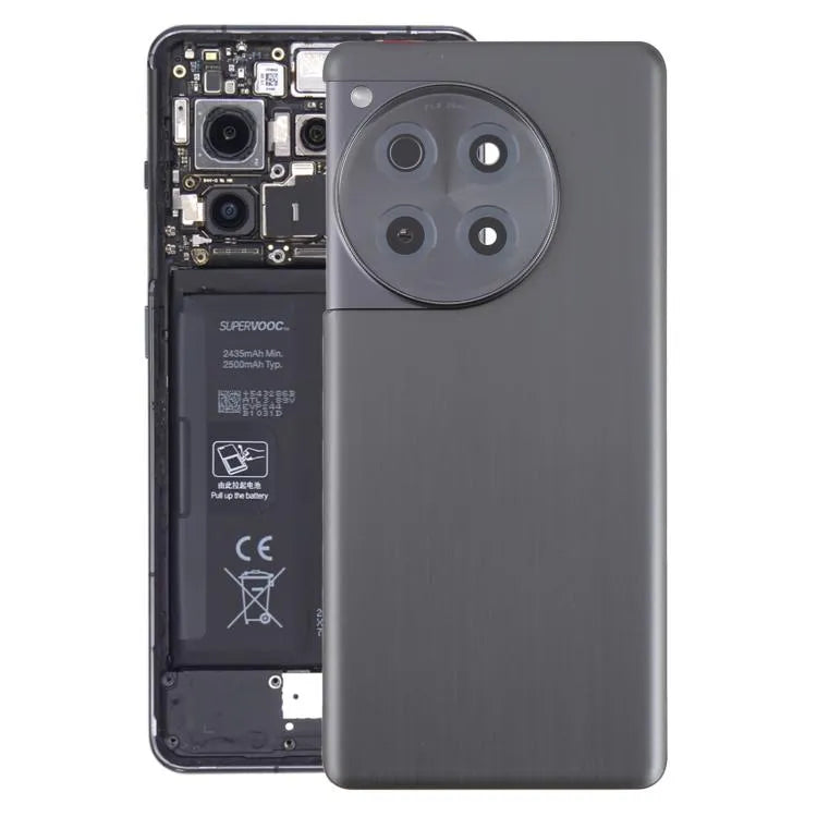Batterijachterklep met cameralensframe voor OnePlus Ace 3 (zwart)