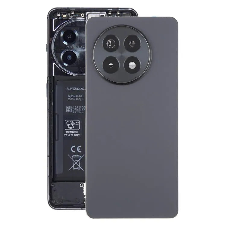 Originele glazen batterij-achtercover met cameralensframe voor OnePlus Ace 5 Pro 5G (matgrijs)