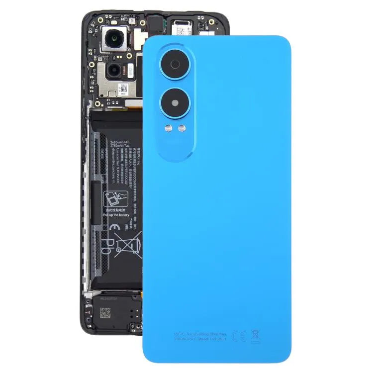 Kunststof batterijachterklep met cameralensframe voor OnePlus Nord CE4 Lite (blauw)
