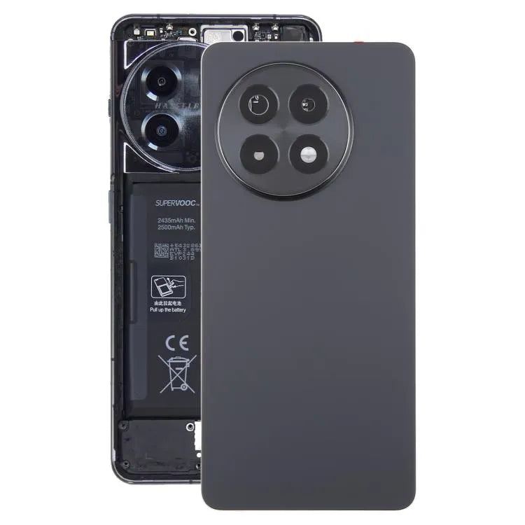 Originele glazen batterij-achtercover met cameralensframe voor OnePlus Ace 5 5G (matgrijs)