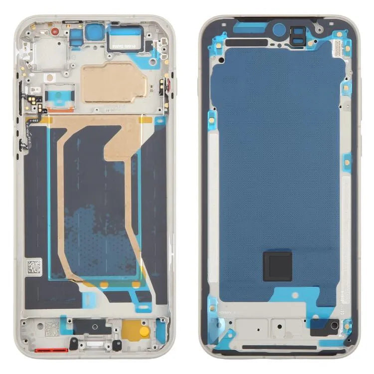 Middenframe/bezelplaat met aan/uit-knop en volumeknoppen / flexkabel voor OnePlus 15 CPH2747 CPH2745 PLK110 CPH2749 (wit)