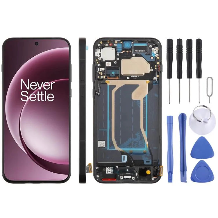 Origineel LCD-scherm met digitizer en frame voor OnePlus 15 CPH2747 CPH2745 PLK110 CPH2749 (zwart)
