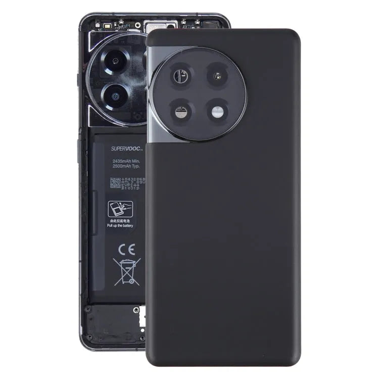 Batterijachterklep met cameralensframe voor OnePlus 11R (zwart)