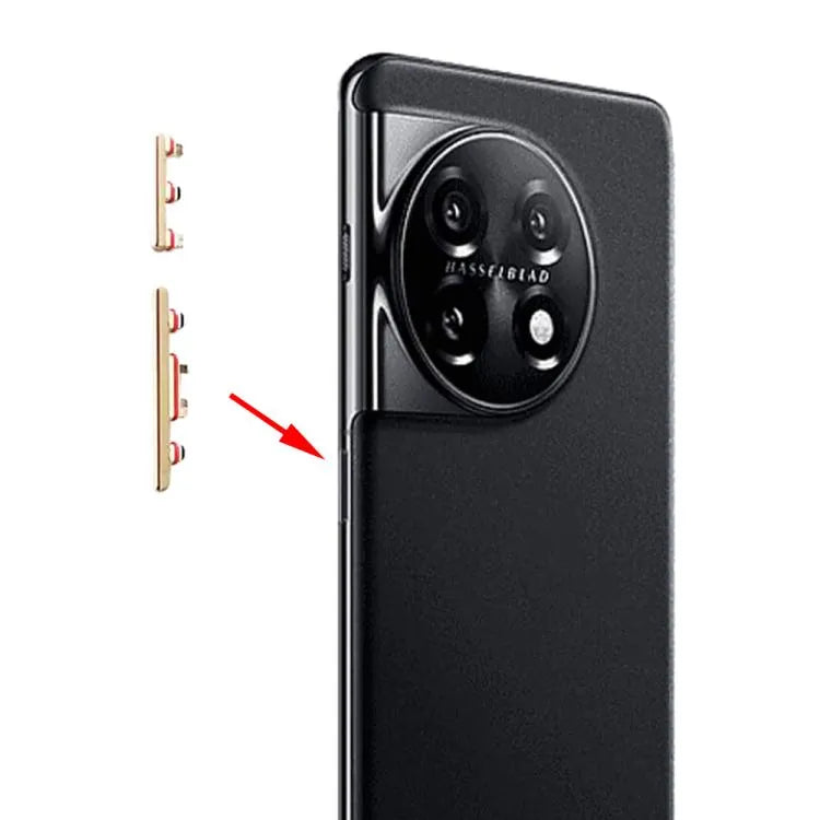 Voor OnePlus 11 Aan/uit-knop en volumeknop (goud)
