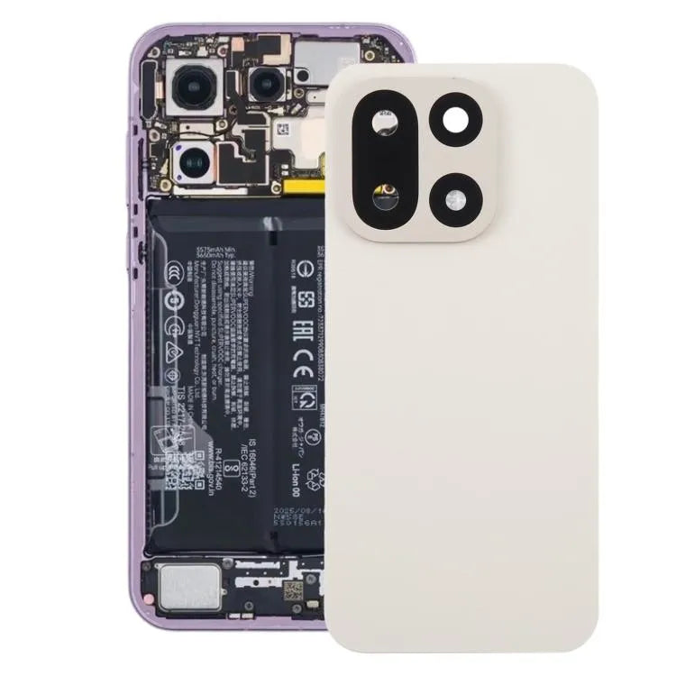 Originele OnePlus 15 batterij-achtercover met cameralensframe (wit)