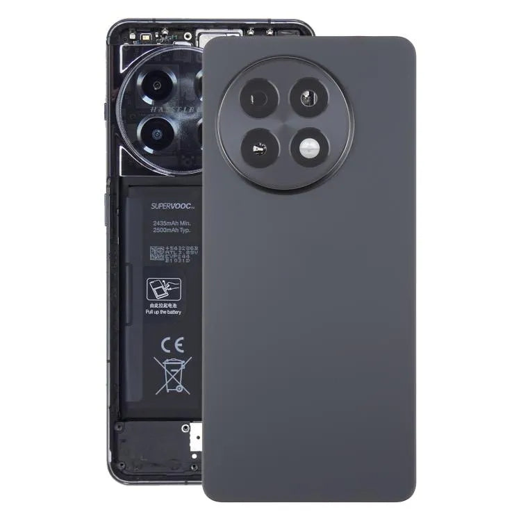 Originele glazen batterij-achtercover met cameralensframe voor OnePlus 13R CPH2645 CPH2691 CPH2647 (matgrijs)
