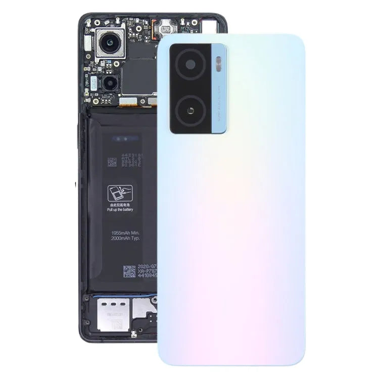 Originele batterij-achterklep met cameralensframe voor OnePlus Nord N20 SE (blauw)