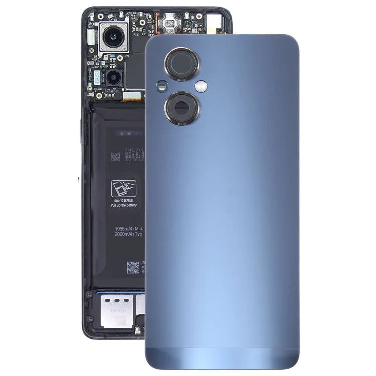Rückdeckel + Linsenrahmen OnePlus Nord N20 blauw