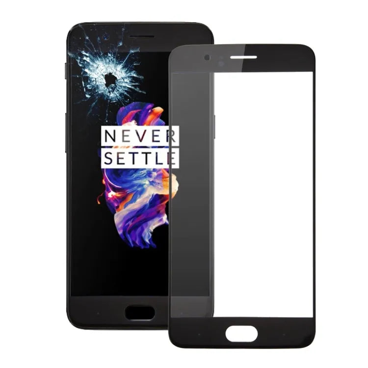 Frontglas (zonder OCA) OnePlus 5 zwart