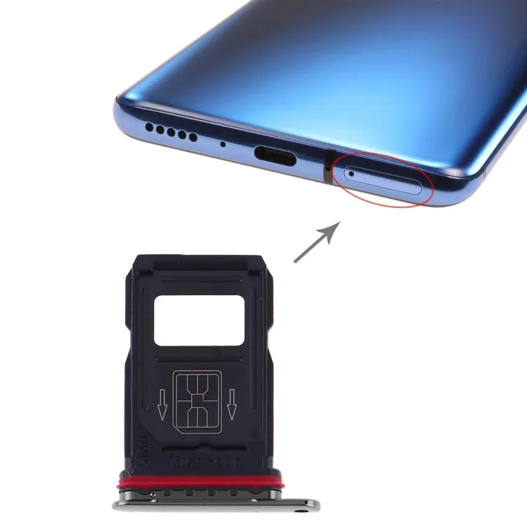 SIM-Kartenfach OnePlus 7 Pro grijs