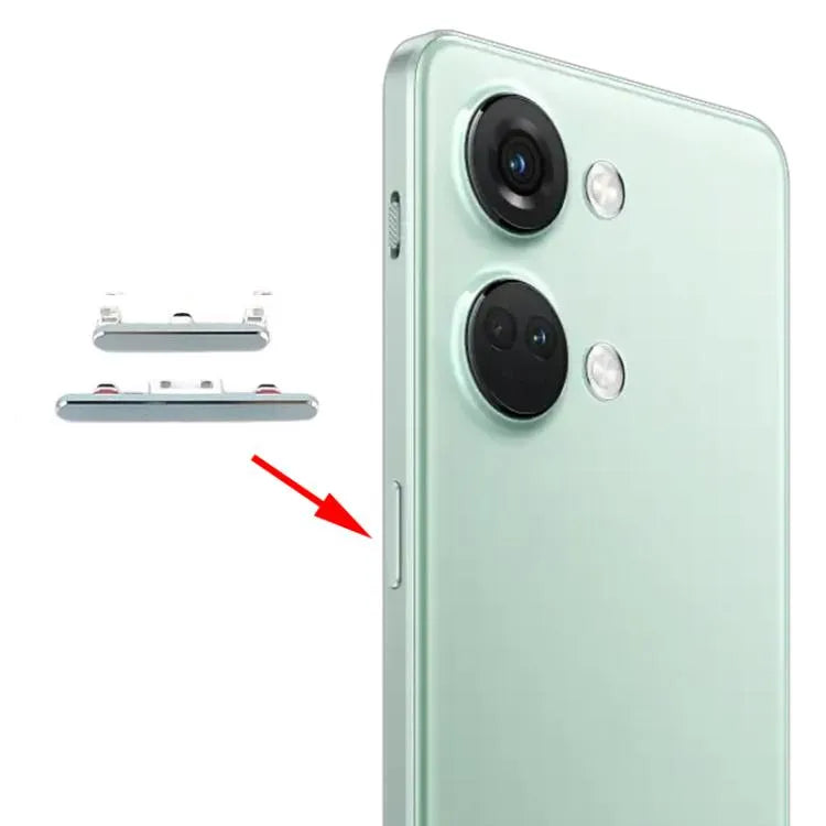 Aan/uit + volumeknop OnePlus Ace 2V groen