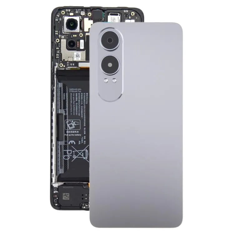 Rückdeckel + Linsenrahmen OnePlus Nord CE4 Lite zilver