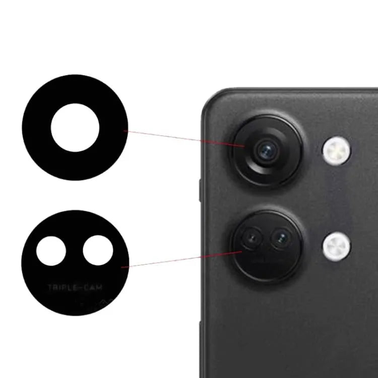 OnePlus Ace 2V Achtercamera Lensset Zwart