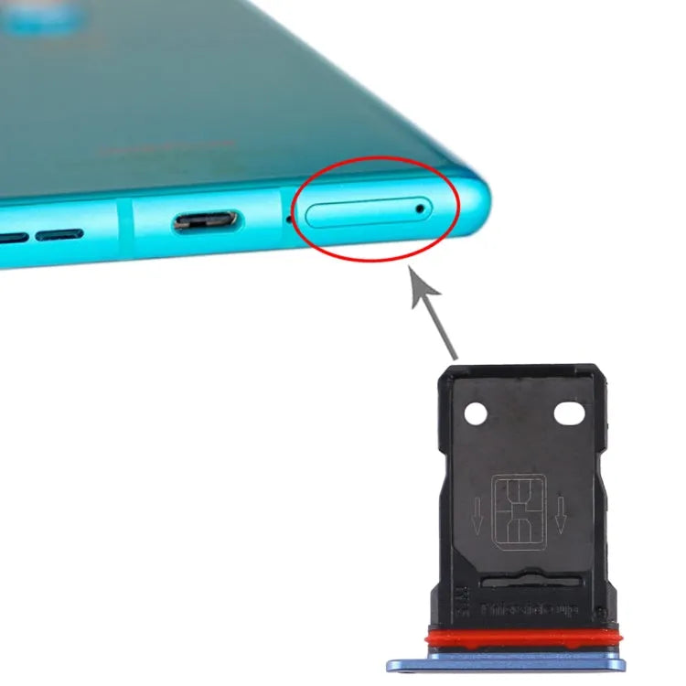 Voor OnePlus 8 5G UW SIM-kaartlade