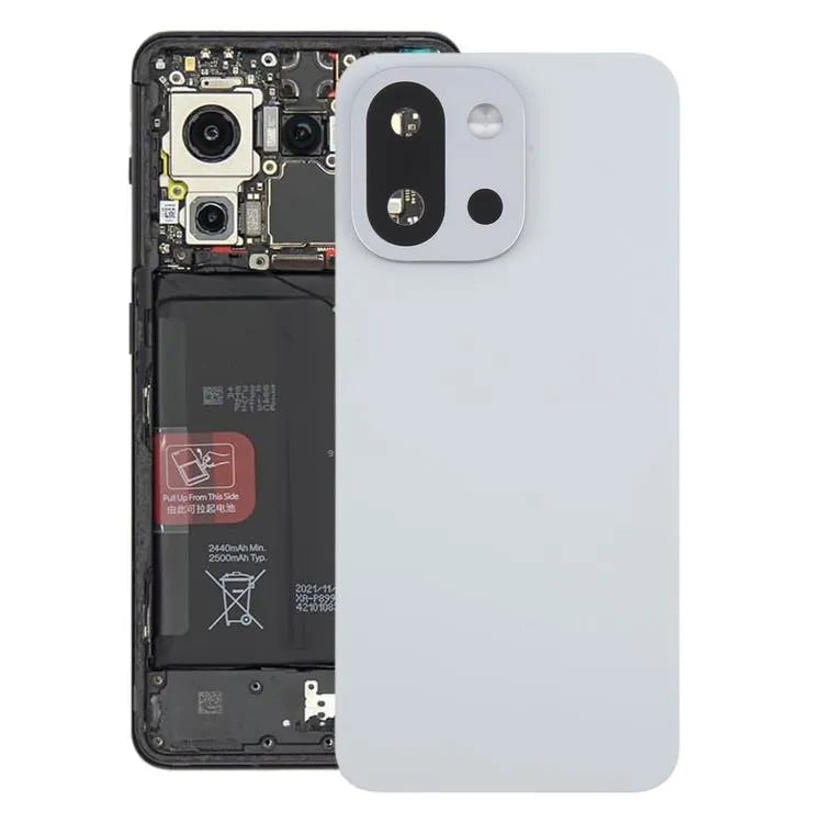 Glas-Akkudeckel mit Kameralinsen-Rahmen fuer OnePlus 13T (grijs)