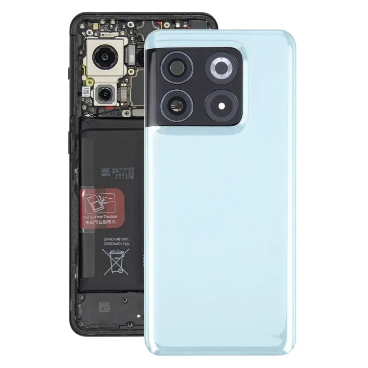 Batterijachterklep met cameralensframe voor OnePlus 10T (groen)