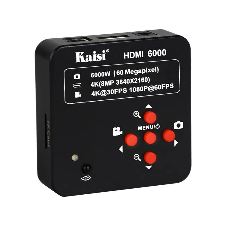 Kaisi HDMI 6000 HDMI / USB Dual Interface 60MP 4K Ultra HD Microscoop Industriële Camera, Stekker: EU-stekker