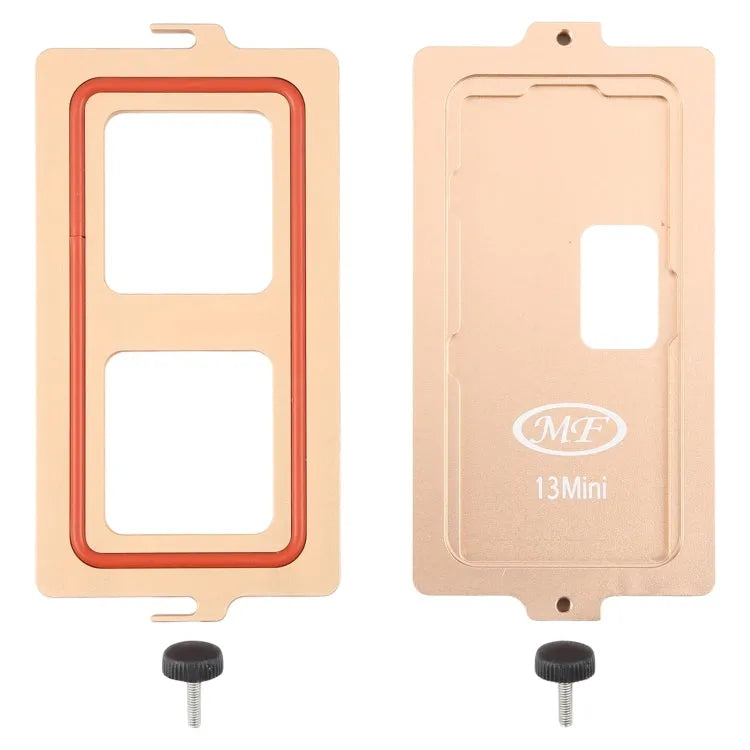 13 mini LCD-scherm Buitenste glazen lens Positioneringsdrukvasthoudmal voor iPhone