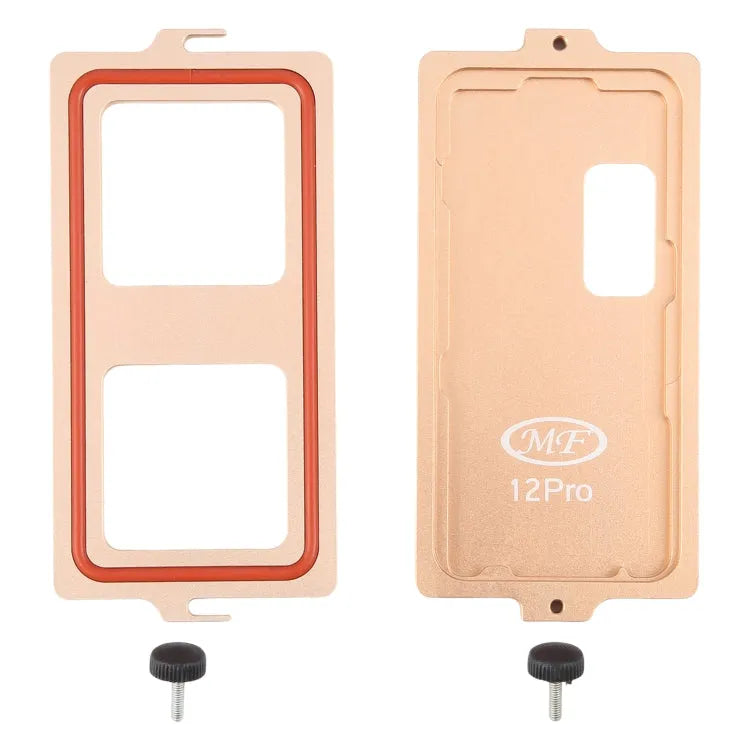 12 Pro LCD-scherm Buitenste glazen lens Positioneringsdrukvasthoudmal voor iPhone