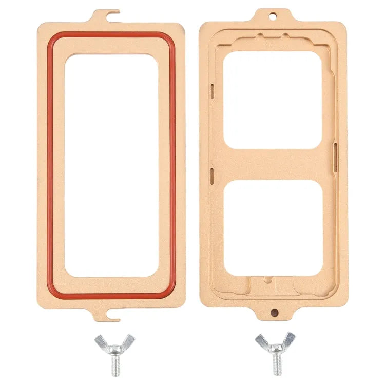 15 LCD-scherm Buitenste glazen lens Positioneringsdrukvasthoudmal voor iPhone