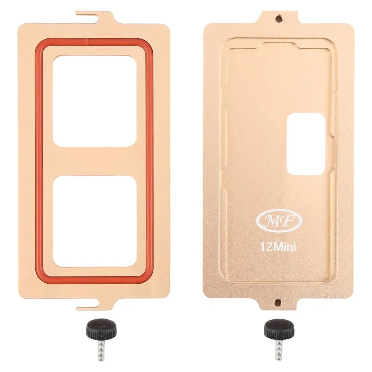 12 mini LCD-scherm Buitenste glazen lens Positioneringsdrukvasthoudmal voor iPhone