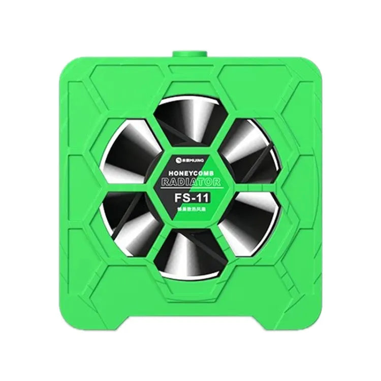 Mijing FS-11 Koeling + UV-uitharding + Rookextractie Honingraatuitstralende ventilator (groen)