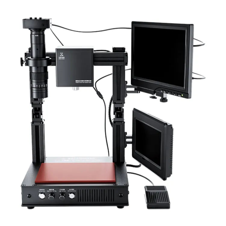 Mega-idee intelligente infrarood laser desoldeermachine, model: met microscoopset (EU-stekker)