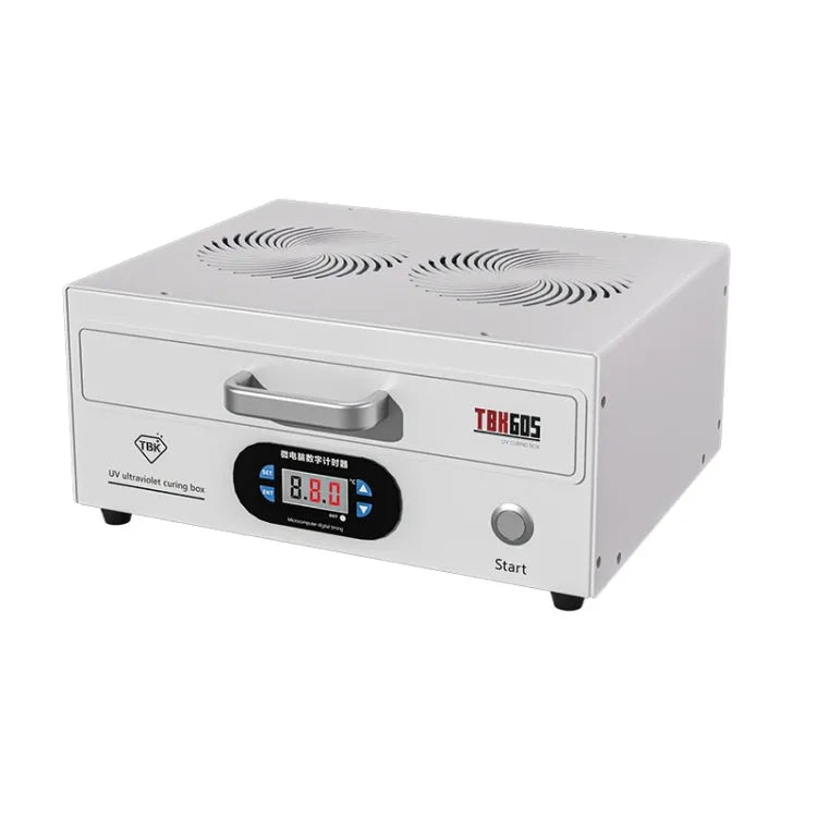 TBK 605 100W Mini UV-uithardingslampdoos 48 LED's gebogen oppervlaktescherm UV-uithardingsdoos, EU-stekker