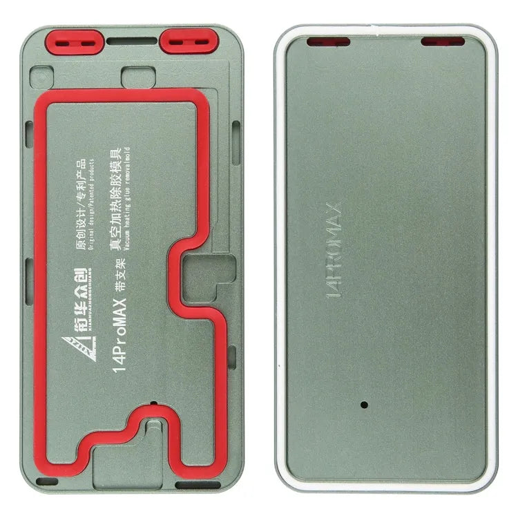 14 Pro Max LCD-schermframe: vacuümverwarmingsmal voor het verwijderen van lijm met houder voor iPhone