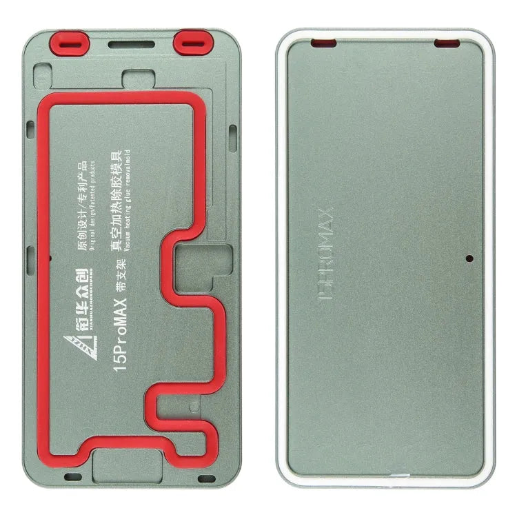15 Pro Max LCD-schermframe: vacuümverwarmingsmal voor het verwijderen van lijm met houder voor iPhone