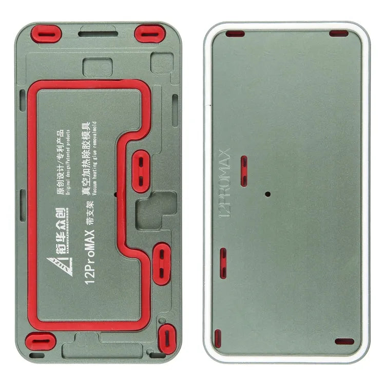 12 Pro Max LCD-schermframe: vacuümverwarmingsmal voor het verwijderen van lijm met houder voor iPhone